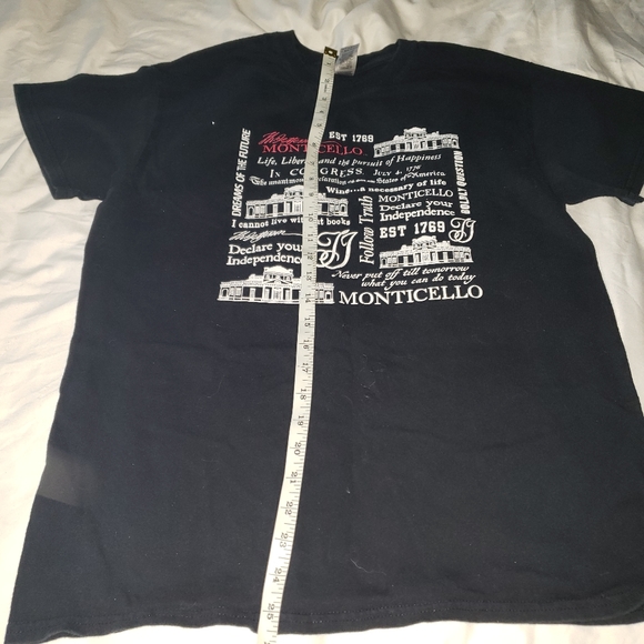 Monticello T shirt Size Medium with cute back logo - Picture 3 of 6